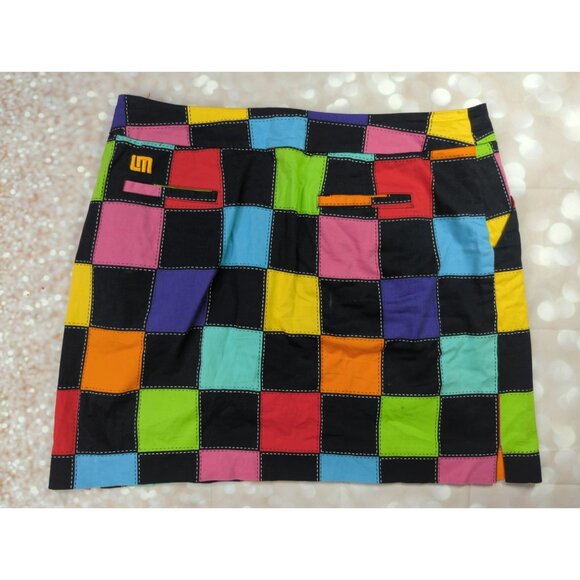 Loudmouth Ladies size 14 Tampa Bay Skirt Colorful Patchwork - Picture 8 of 10